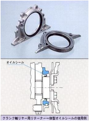 曲轴后部用固定座一体型油封